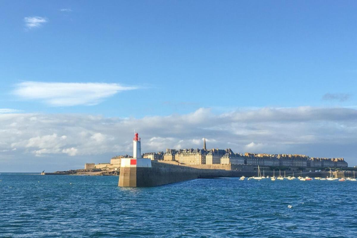 L Ostra 1, Appartement Haut Standing Front De Mer A Cancale Sur Le Port De La Houle Exterior foto